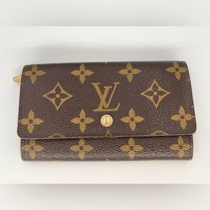 LV Portomone Vietresor Monogram Wallet Great Condition /Box and Dust Bag